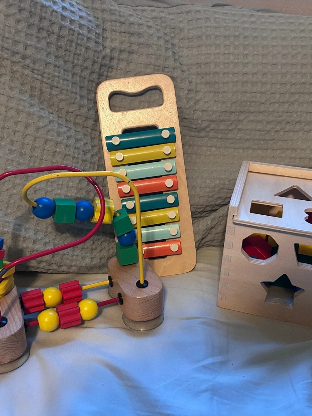 Melissa and doug Wooden Multi-Activity Bead Maze & Xylophone Toy Set lot